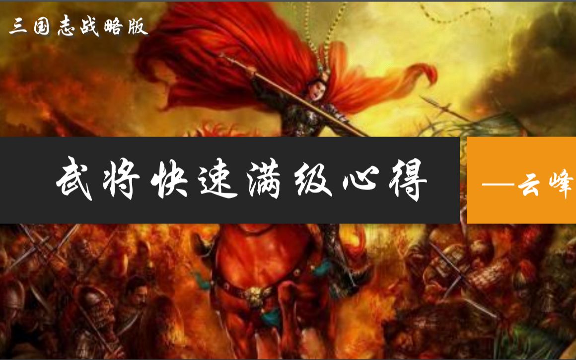 [图]云峰说 武将快速满级心得，练级必备，扫荡练级损兵计算，三国志战略版 20210305