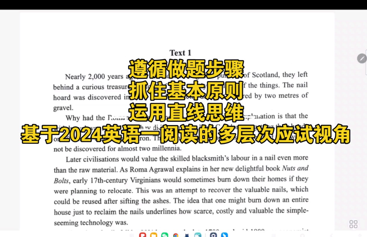 遇到瓶颈不要怕!20分钟梳理考研英语阅读的基本应试思维以2024英一阅读 TEXT1为例哔哩哔哩bilibili