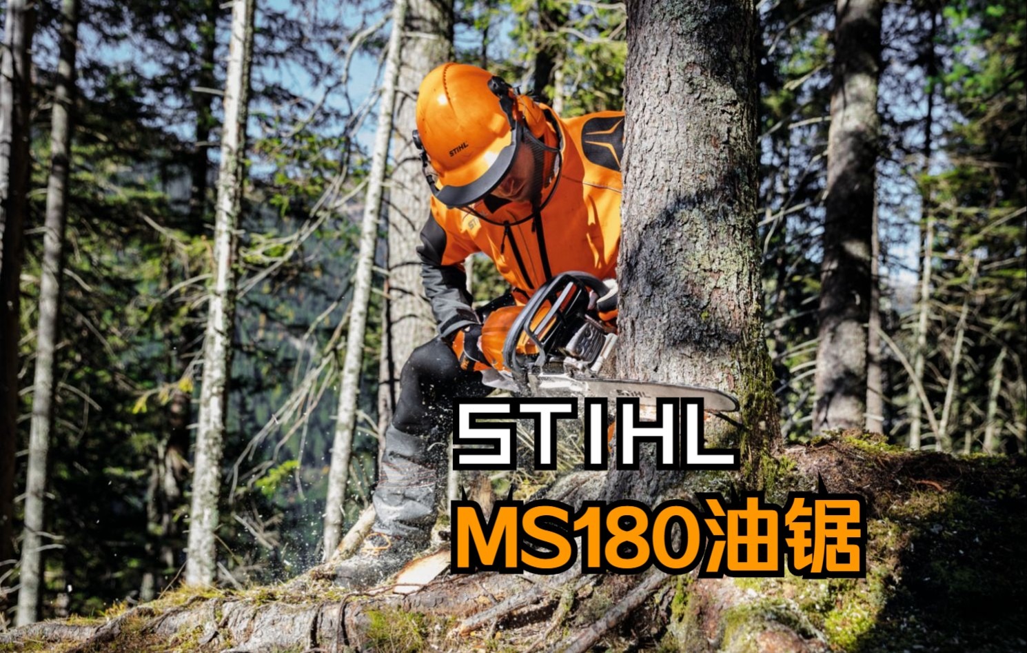 伐木首选斯蒂尔MS180油锯介绍哔哩哔哩bilibili