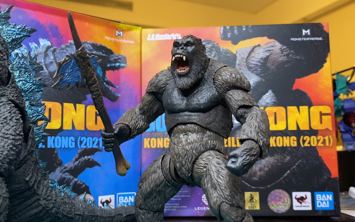 哥斯拉vs金刚 靓仔 万代shm 2021版