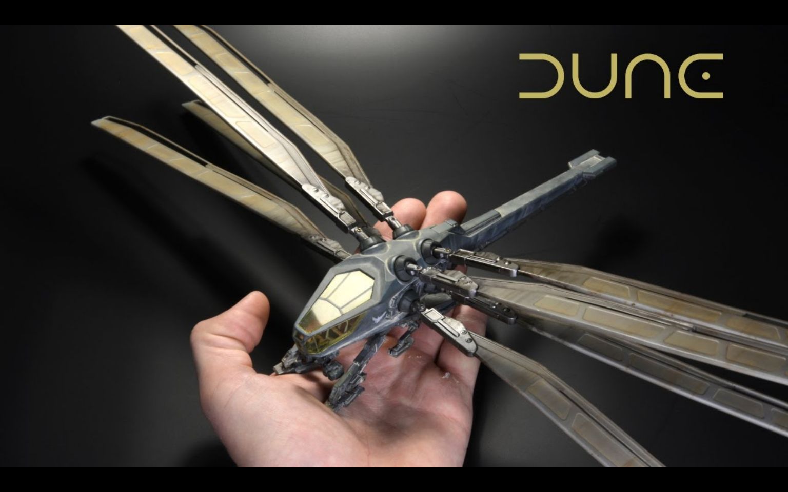 【模型】大佬制作《沙丘》蜻蜓式扑翼机逼真模型 - 3d sla printed