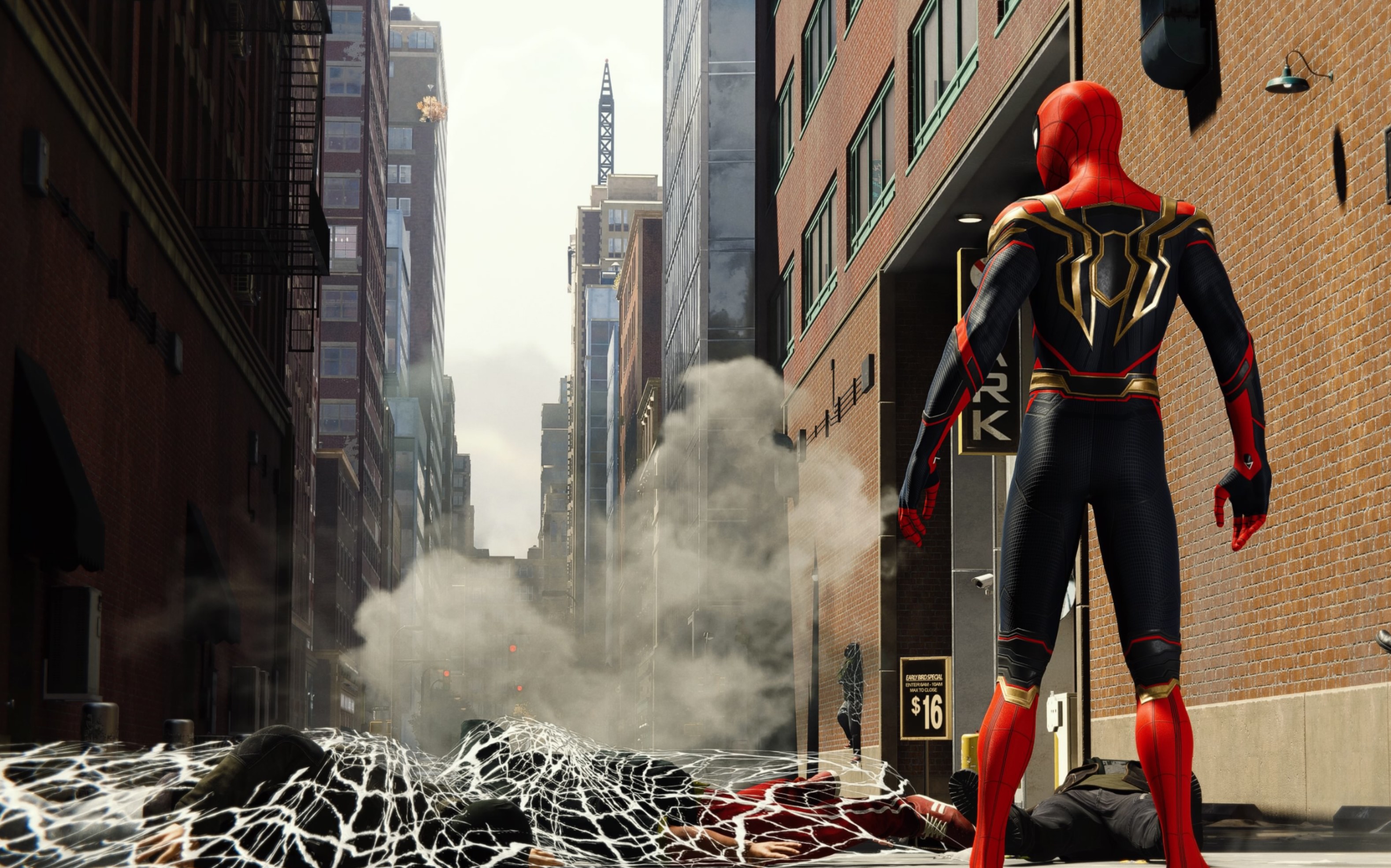 【ps5漫威蜘蛛侠】新增蜘蛛侠英雄无归战衣 演示 集合战衣 黑金战衣