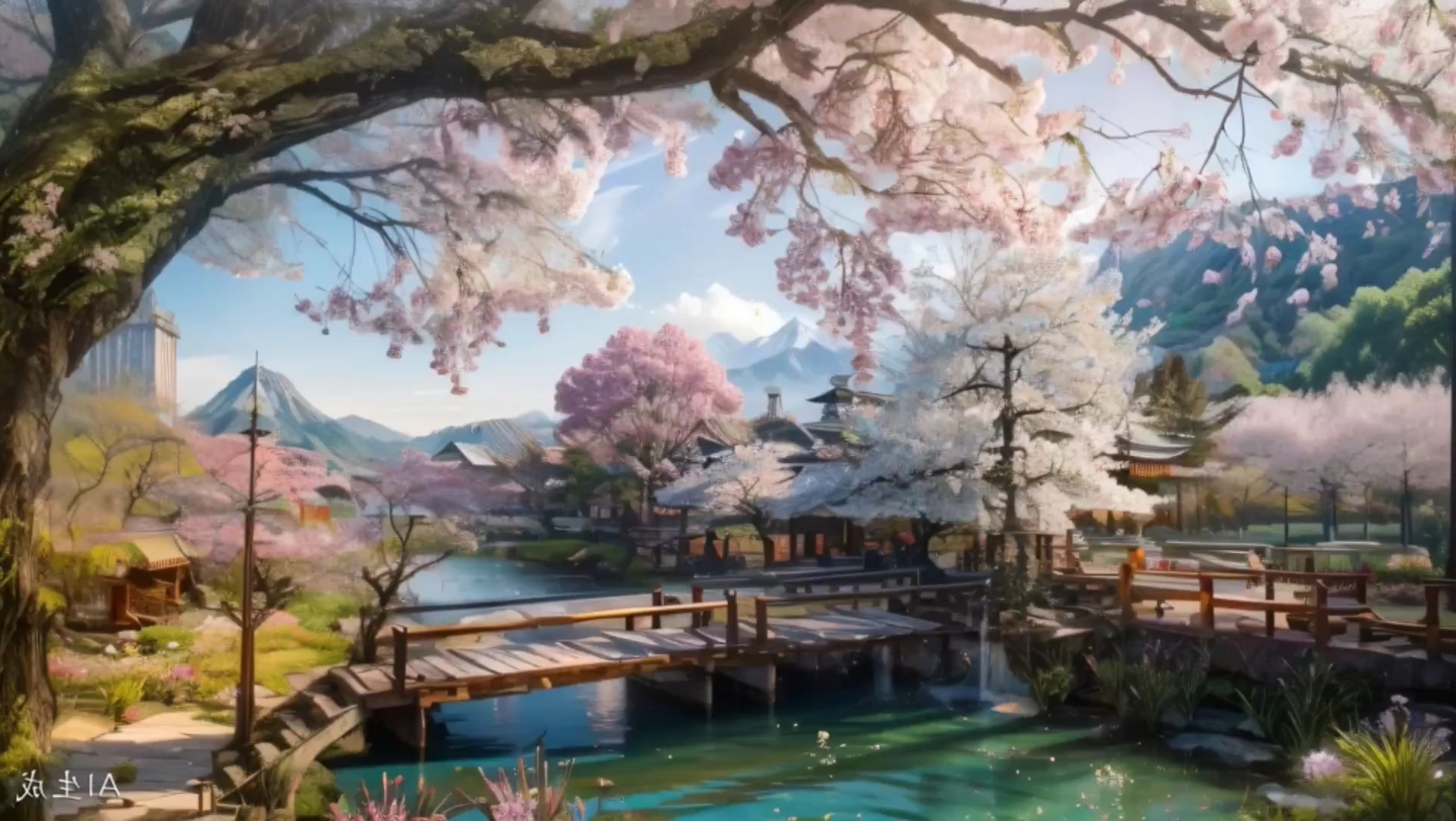 这样的庭院谁不想拥有?穿越时空,ai带你领略古风之美第三期