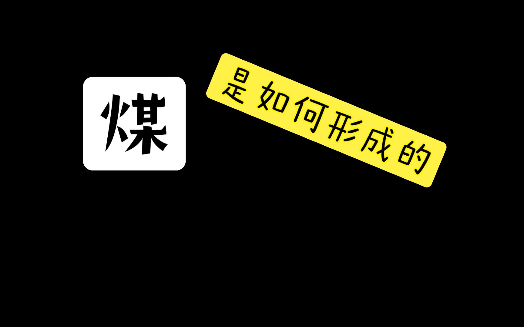 【地理科普】煤是如何形成的哔哩哔哩bilibili