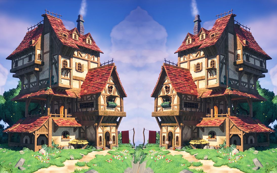 3dmax建模:山间小楼场景建模,零基础房子建模案例,3d场景建模教学