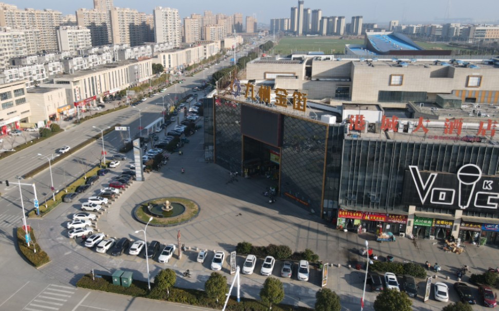 周六份马鞍山和县郑浦港新区商业街处航拍