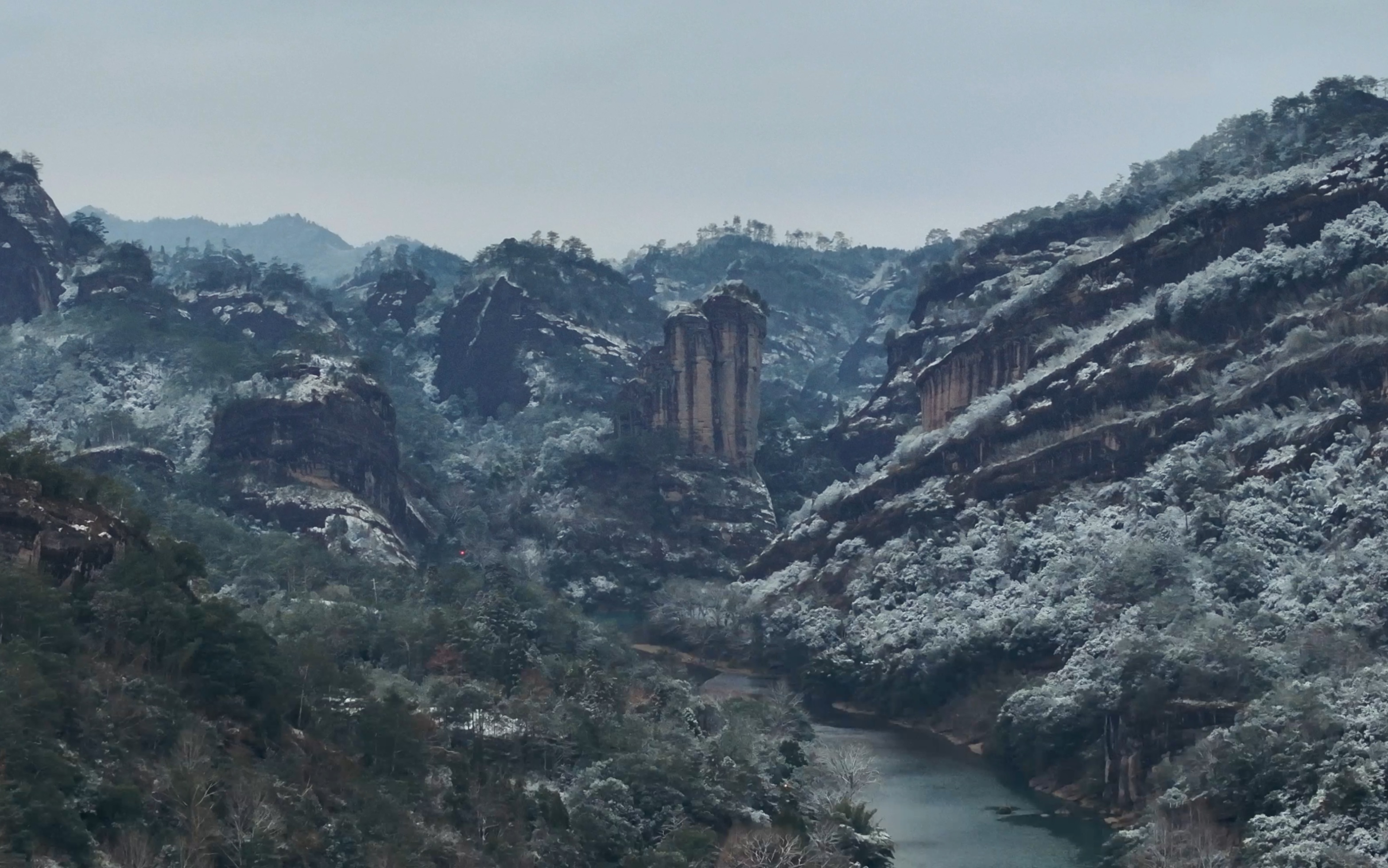 武夷山雪景图片图片