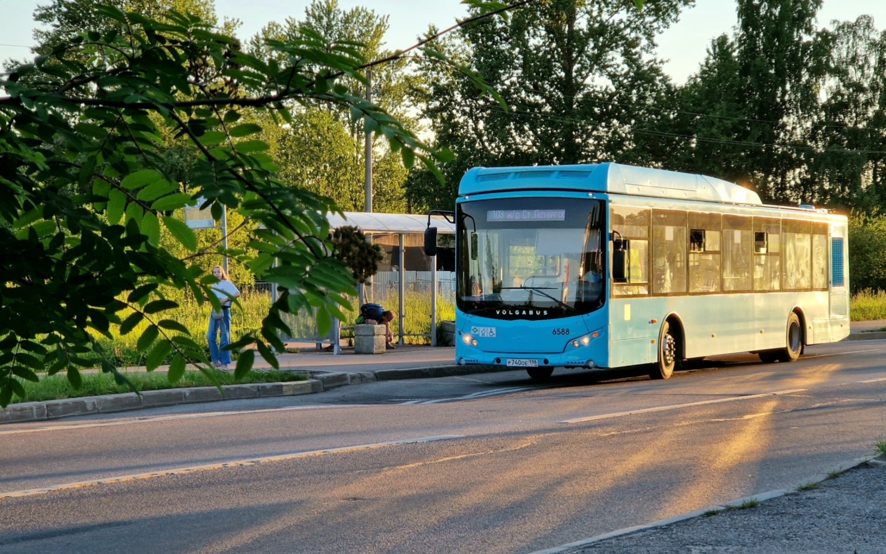 圣彼得堡2022年的12米公交 volgabus-5270.g4