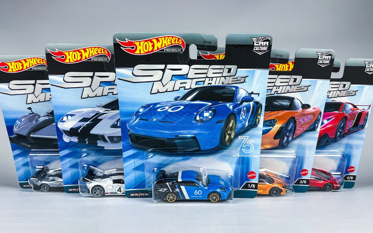 开箱风火轮hot wheels 速度机器系列套装!