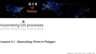 AutoGIS Lesson 3.1 - Geocoding; Point in Polygon(地理编码,点与多边形关系)