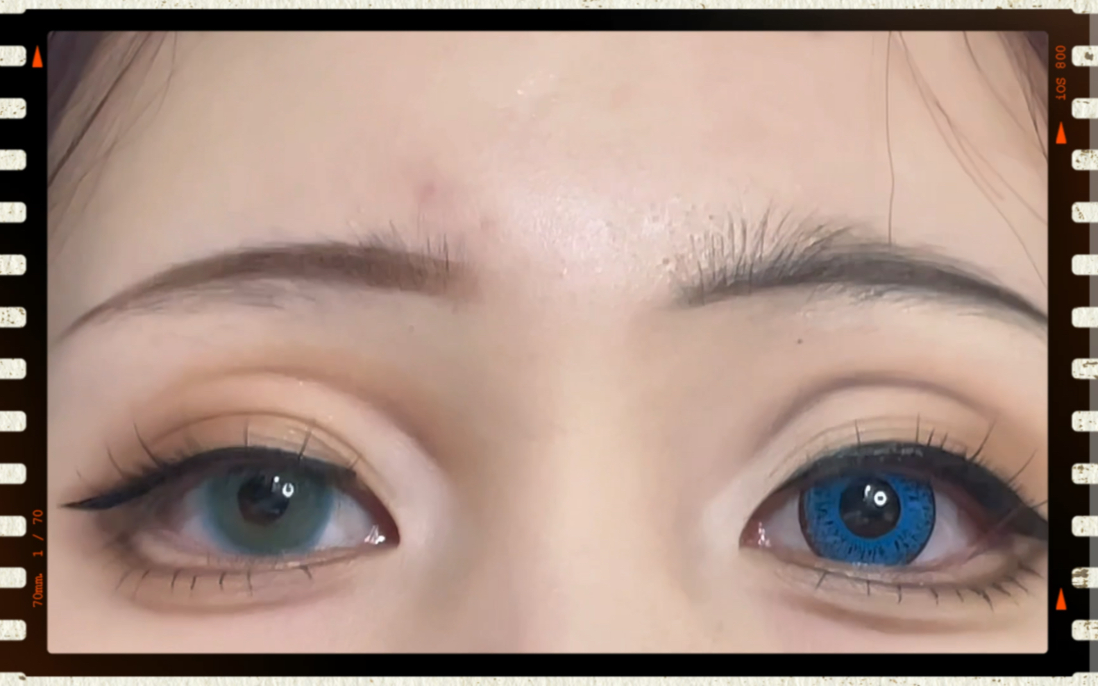 左边还没想好 美妆眼睫毛假双cos美瞳假睫毛