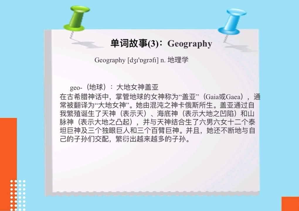 [图]英语单词趣记忆之Geography