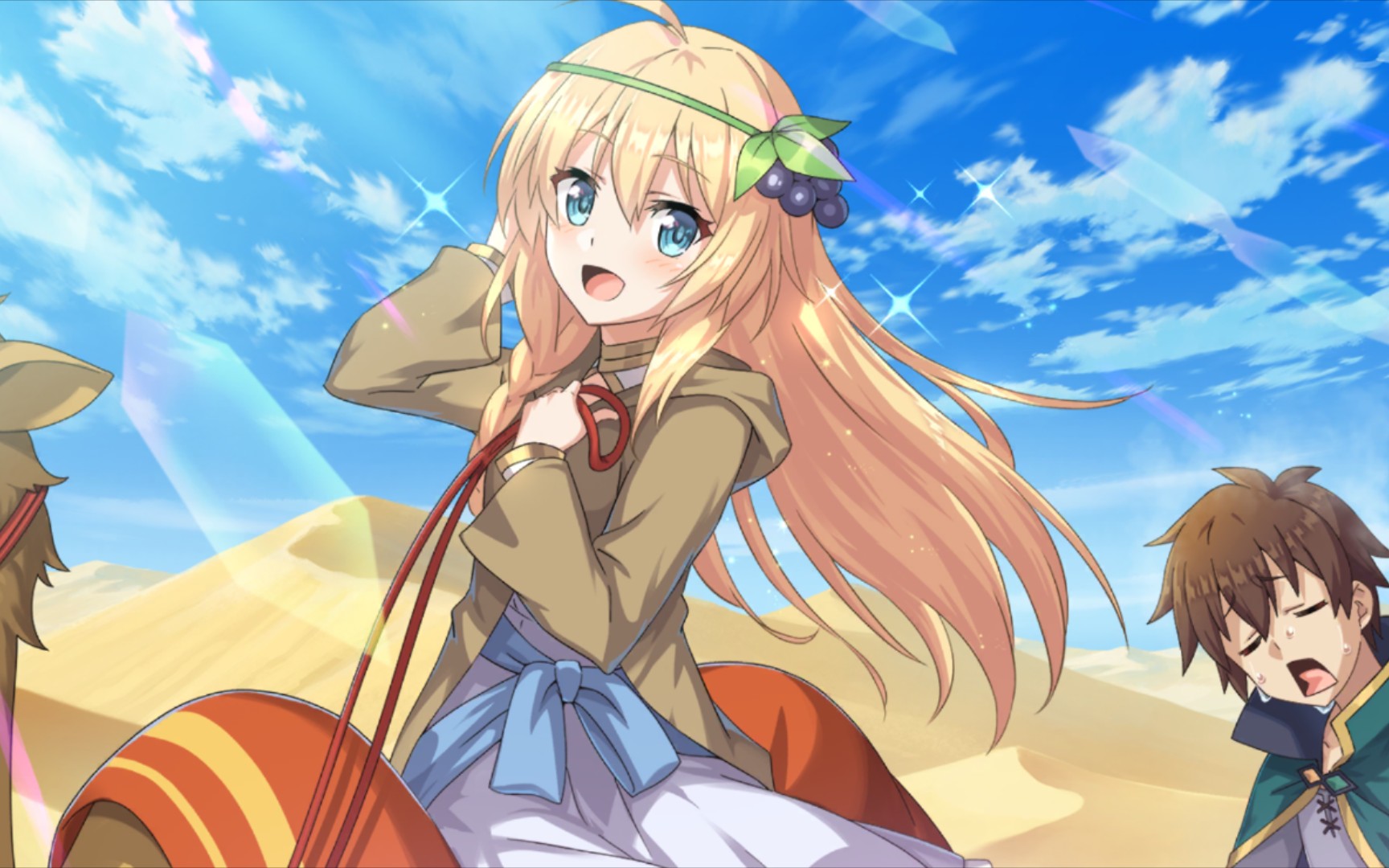 为美好的世界献上祝福 爱丽丝:跟和真哥哥们一起去沙漠旅行真好玩!