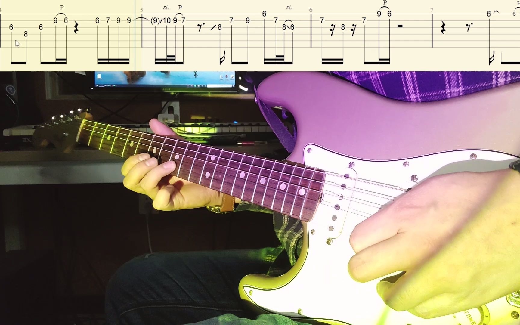 cathy-当山瞳 电吉他solo【附谱】