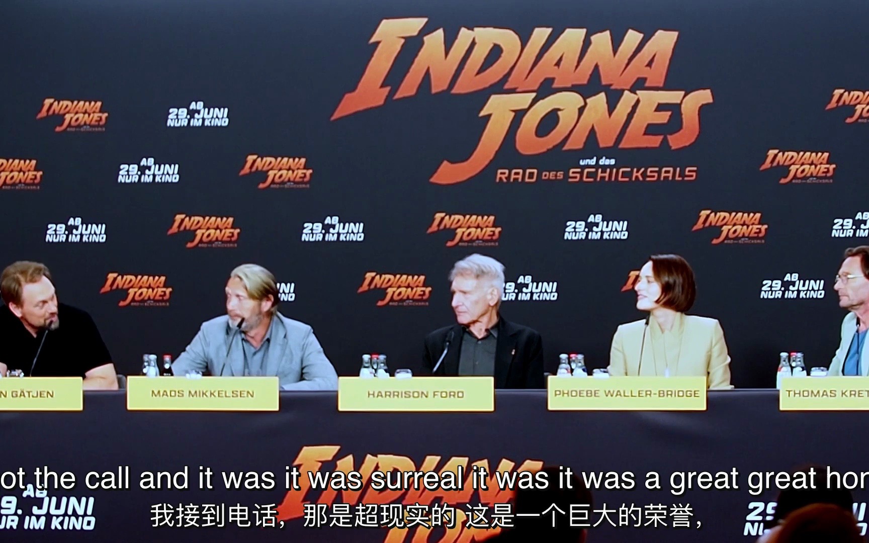 [图]Mads Mikkelsen【INDIANA JONES and the Dial of Destiny德国发布会采访完整版】