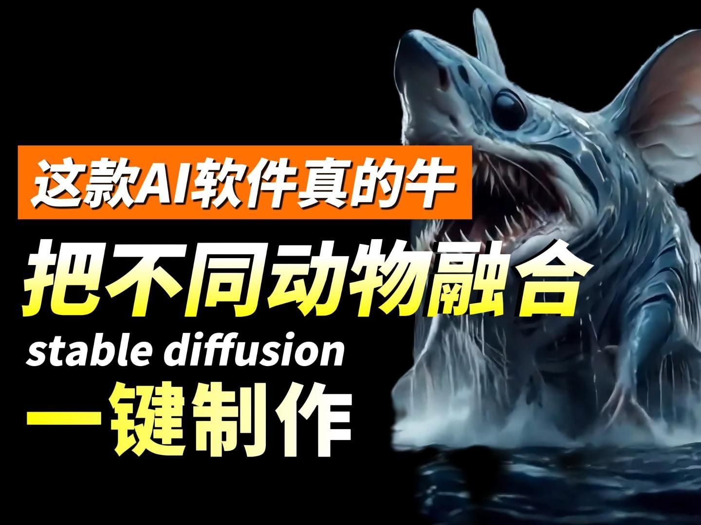 【Stable diffusion】用AI把两种不同的动物会合成什么样子?SD汉化版安装教程(附SD安装包),一键激活,永久免费哔哩哔哩bilibili