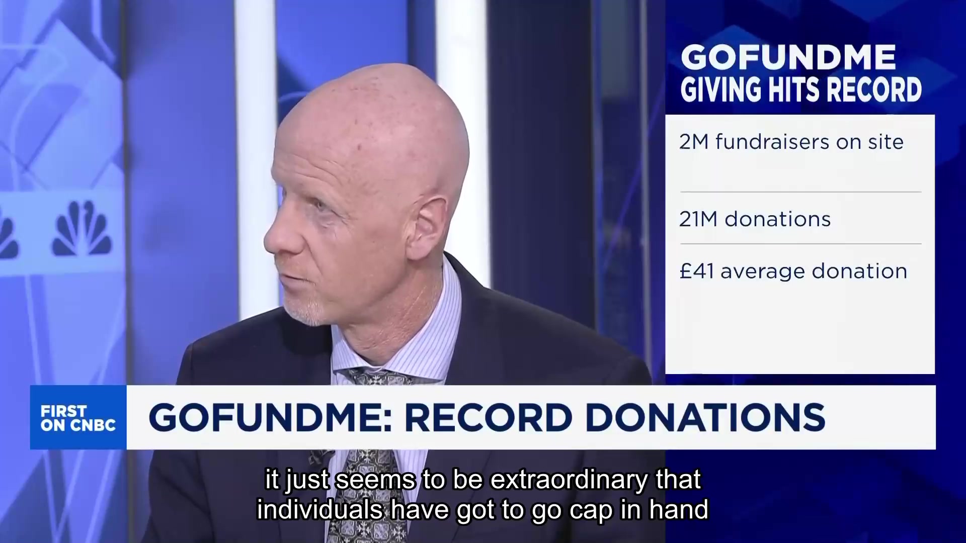 美国CNBC2024.09.11GoFundMe 上的慈善捐赠者通常为筹款人所知,首席执行官表示哔哩哔哩bilibili