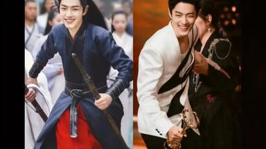 陈情令片场：肖战画Q版魏无羡蓝忘机，必须把C位给蓝忘机_哔哩哔