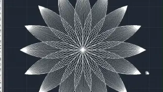 CAD绘制花朵造型