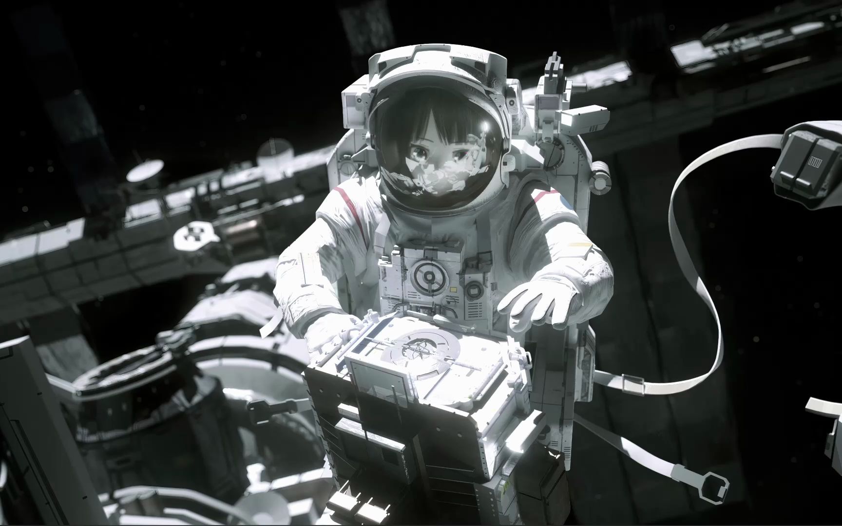 wallpaperengine壁纸太空女孩