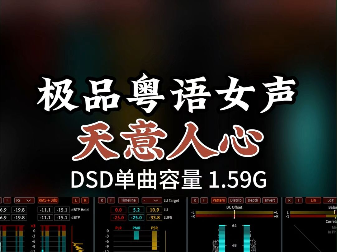 经典粤语,极品女声,《天意人心》DSD完整版1.59G,百万调音师专业录音棚制作,顶级hifi无损音质哔哩哔哩bilibili