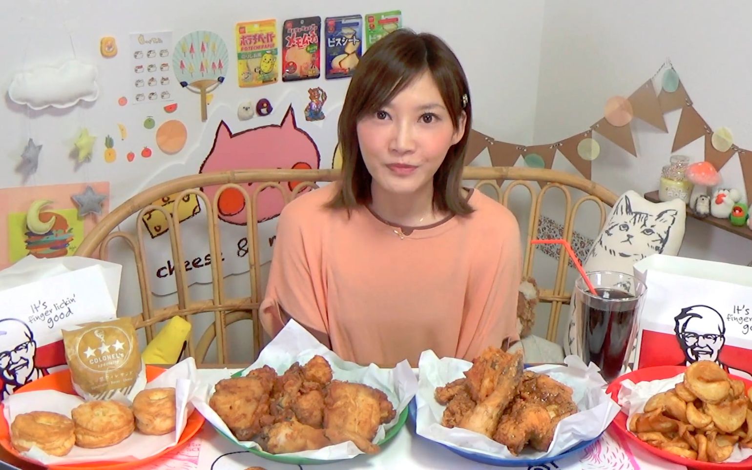 【木下大胃王】kfc新登场 7块限定盐味酱汁炸鸡,鸡柳汉堡等@柚子木