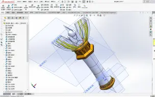 Скачать видео: 漫长的SolidWorks神光棒建模全过程