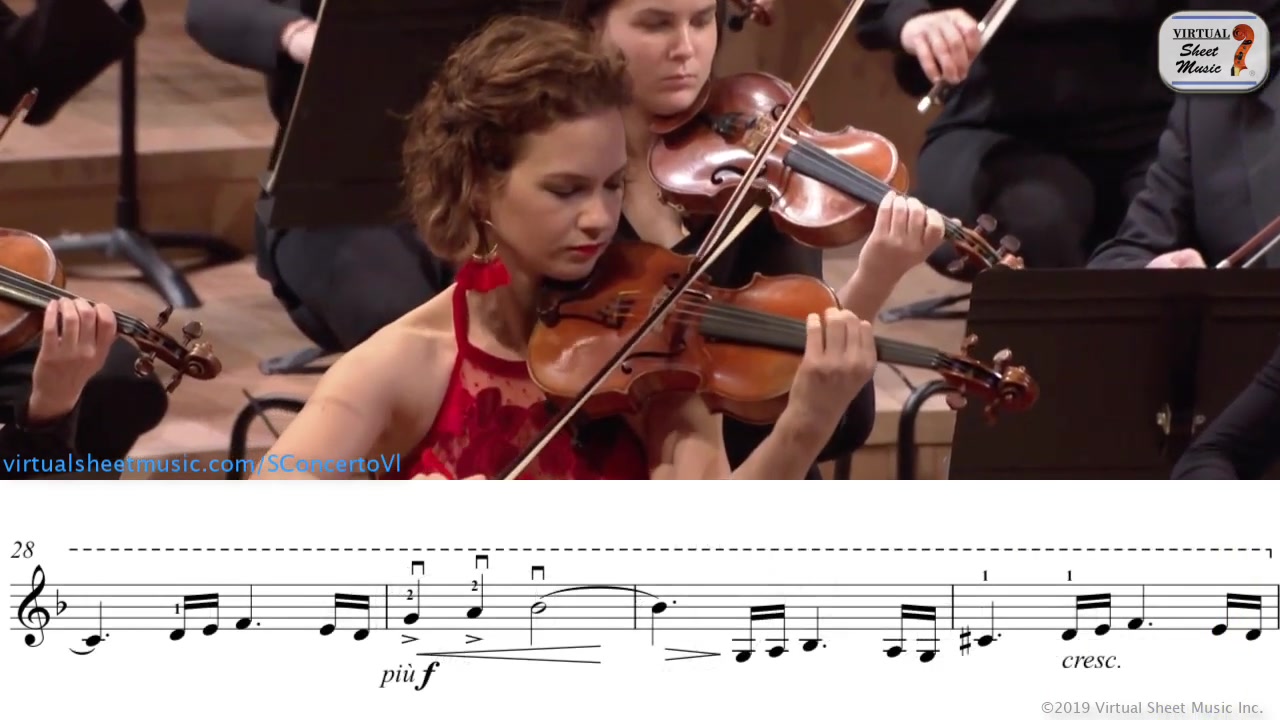 [图]【附谱同步】希拉里·哈恩—西贝柳斯D小调小提琴协奏曲完整版