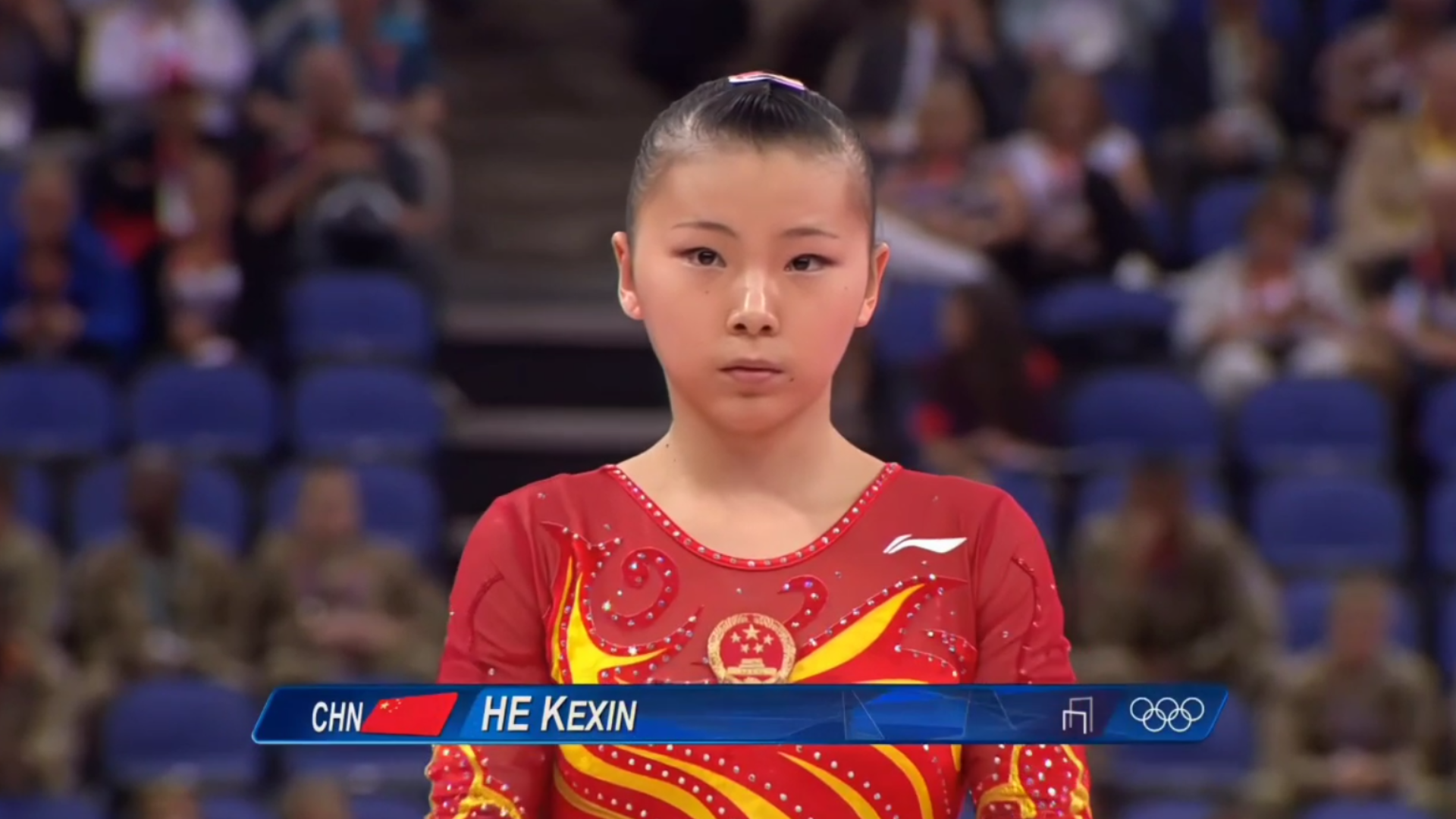 何可欣2012奥运会资格赛高低杠