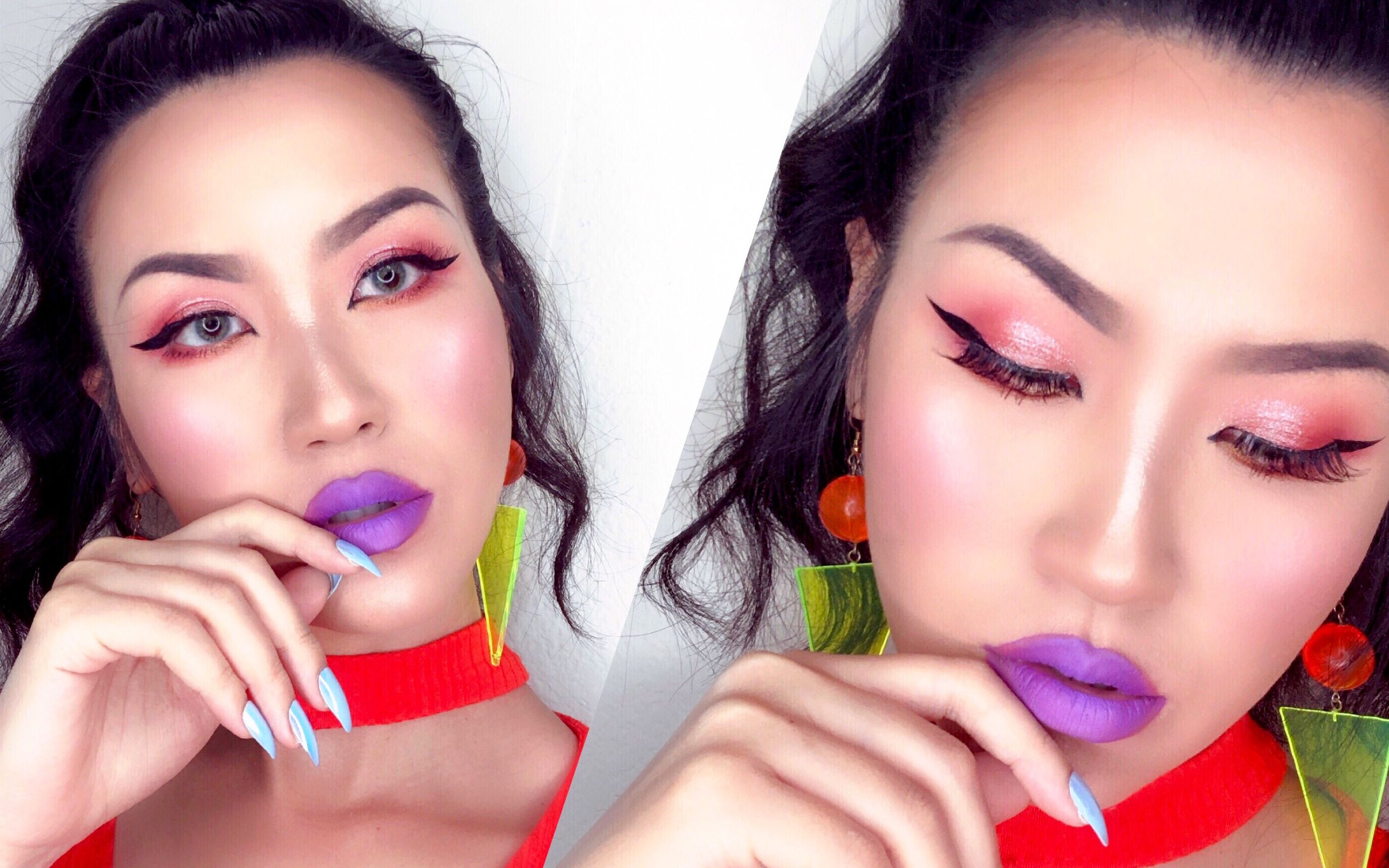 【style elena】purple lips holiday makeup | 魅惑紫唇烟熏妆容