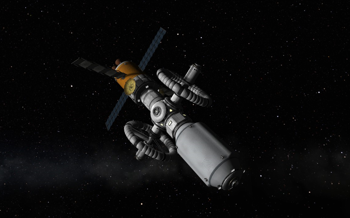 【坎巴拉太空计划】大型空间站的前置任务 曙光号工程飞船_哔哩哔哩