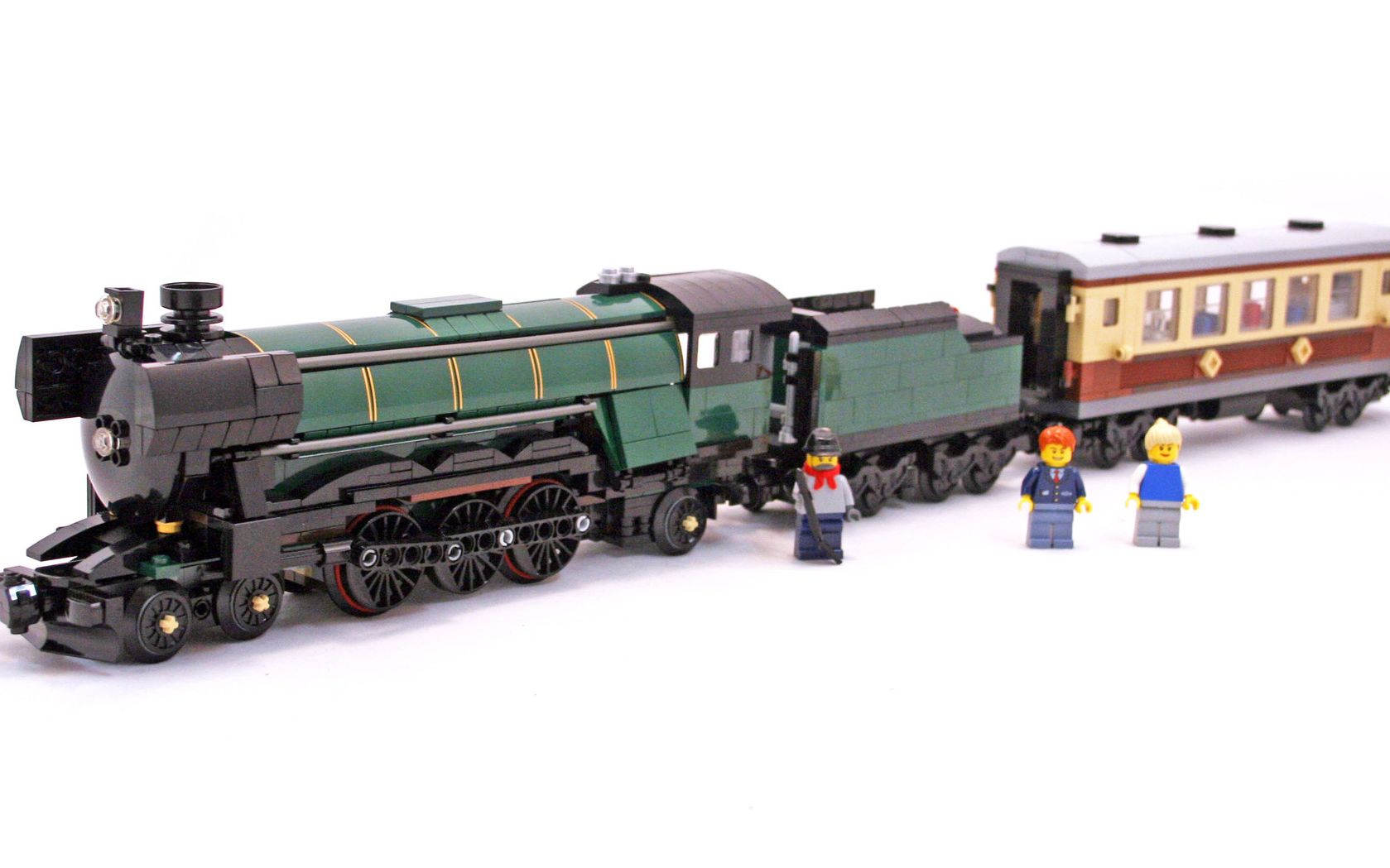 乐高lego10194创意百变高手翡翠之夜蒸汽火车拼搭搬砖视频