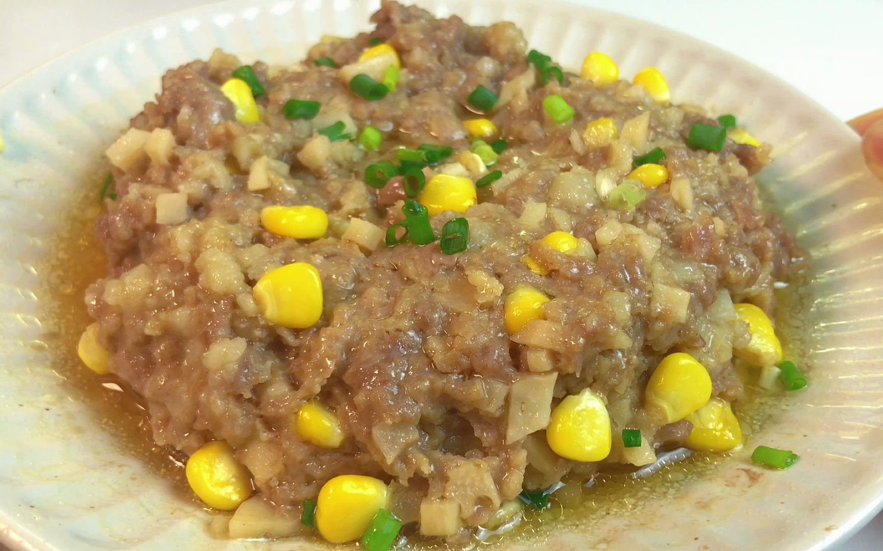 这道莲藕玉米蒸肉饼上桌必须占据绝对c位!