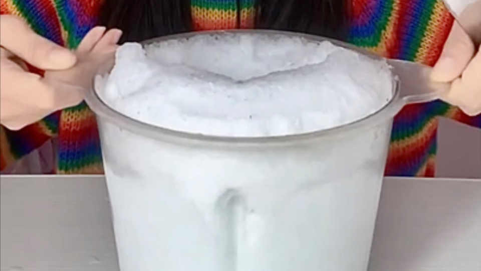 雪花酥大米饭·奶茶冰裹青粉·噎人酥解压声控咀嚼音