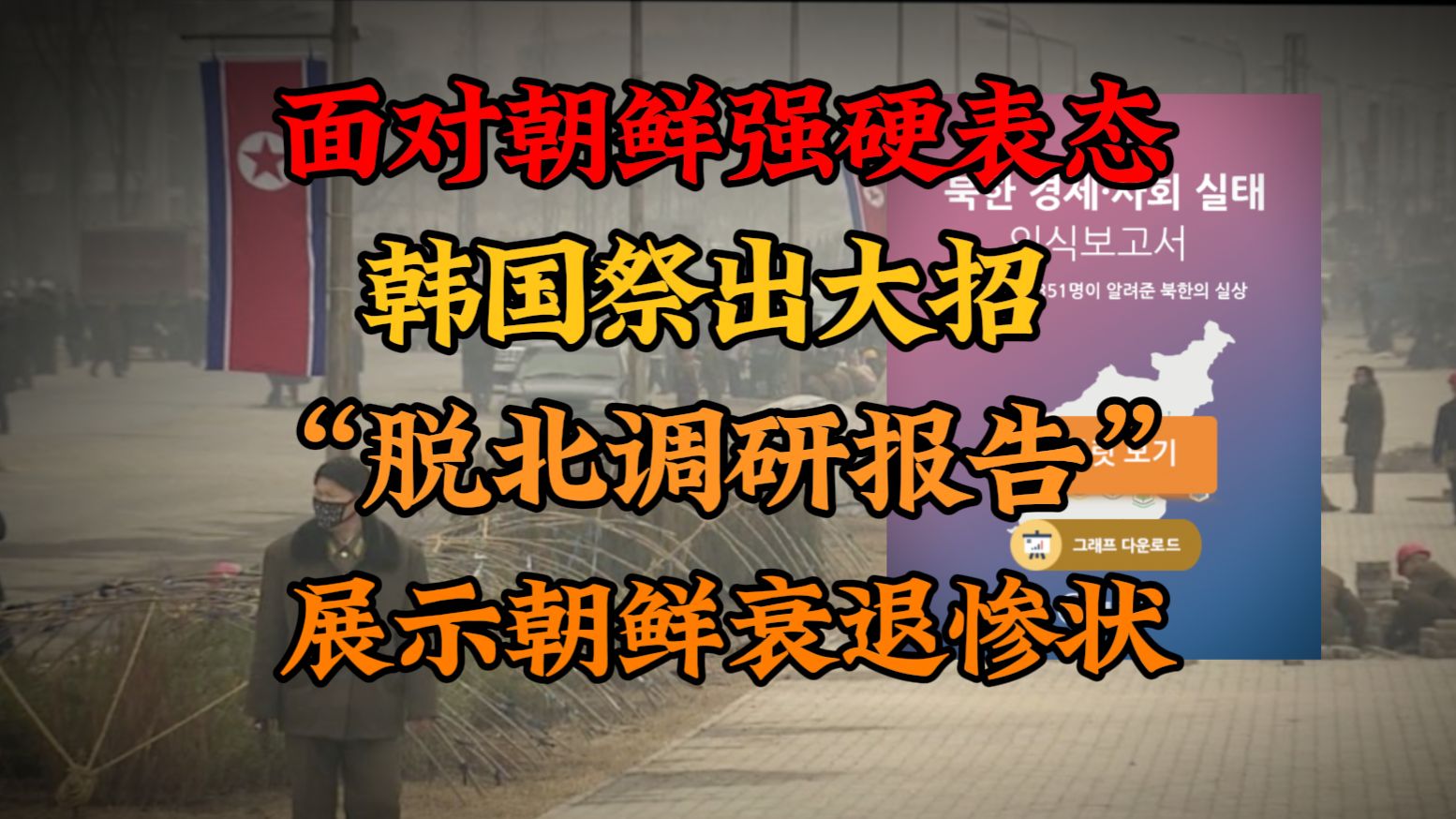 韩国发布的“脱北调研报告”到底讲了什么?朝鲜衰退是“事实真相”还是“刻意歪曲”【半岛那些事】哔哩哔哩bilibili