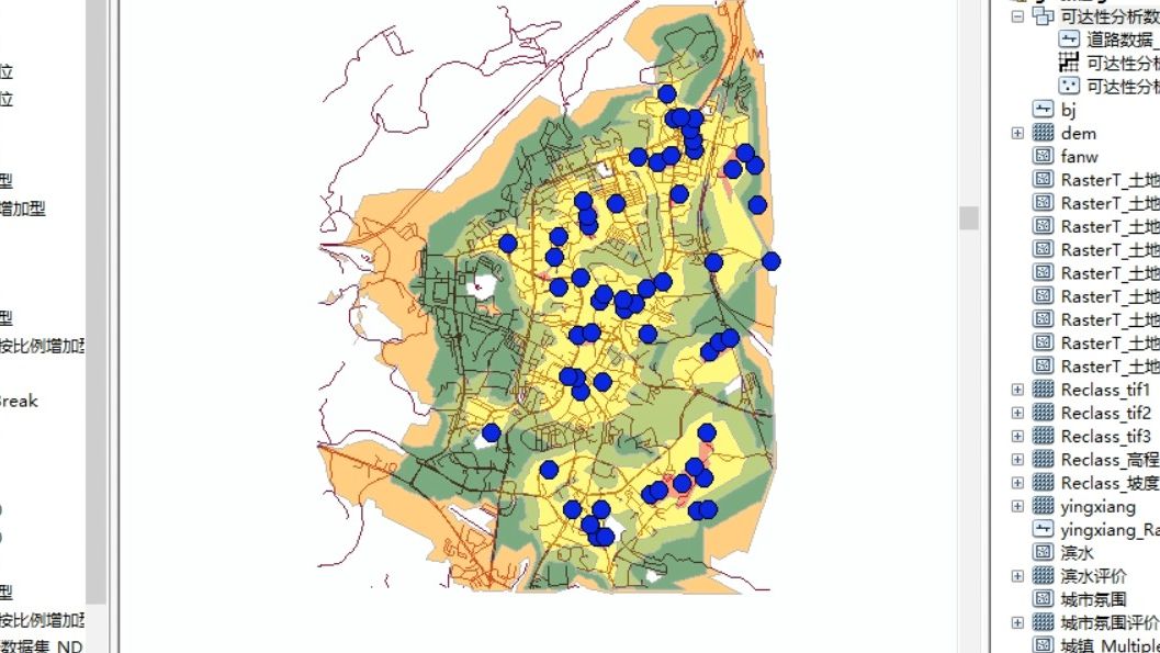 [图]ArcGIS详细教程（58）网络分析之某市住宿点的可达性