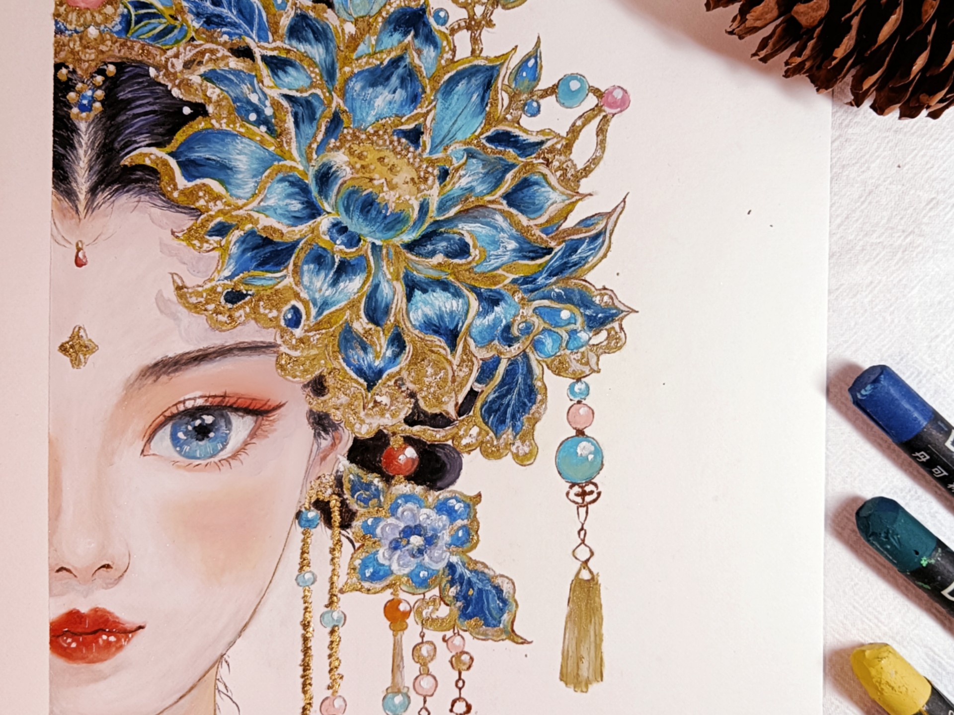 油画棒|《清汉女》