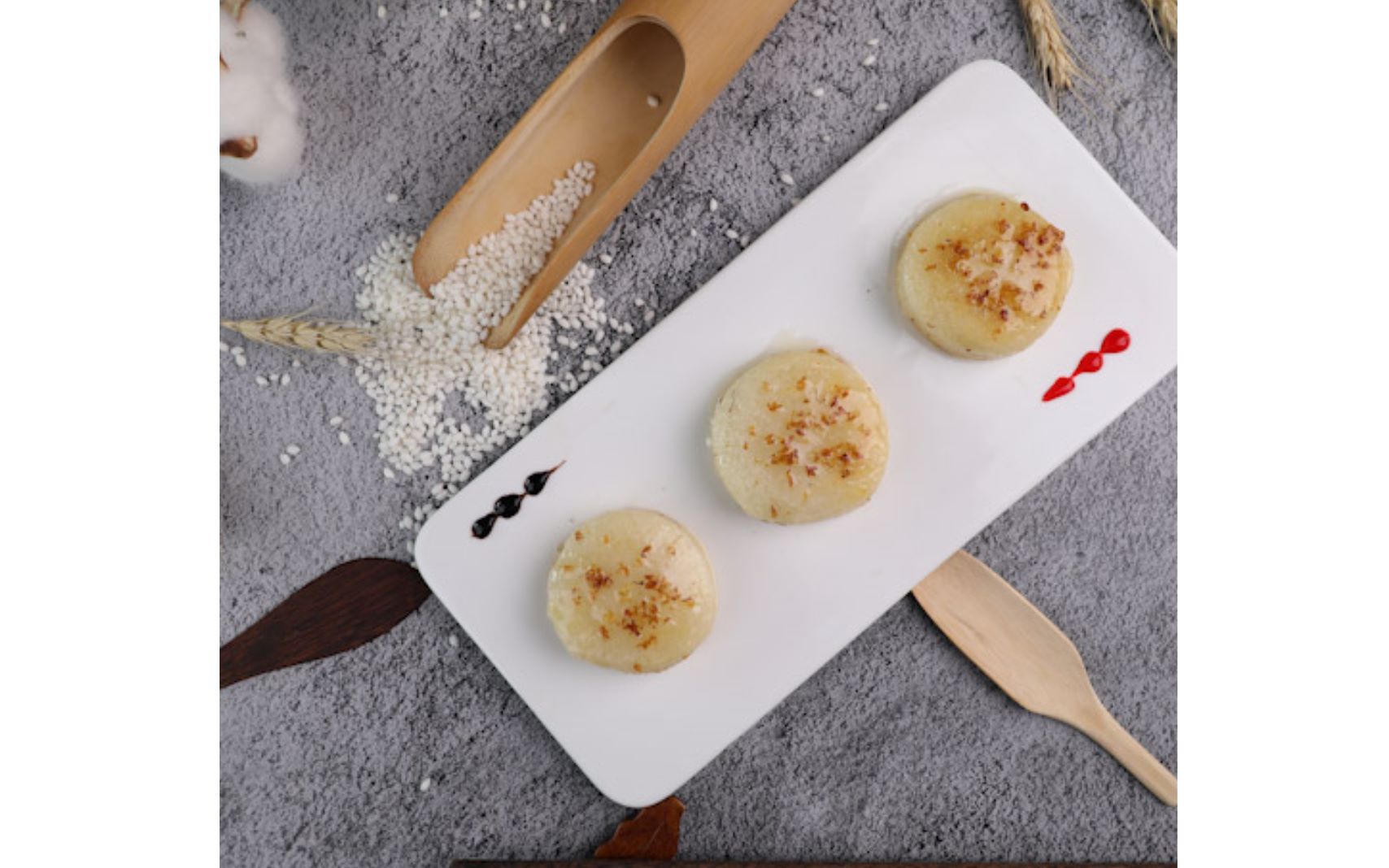 【吃库】软糯的桂花糍粑,非常香甜好吃