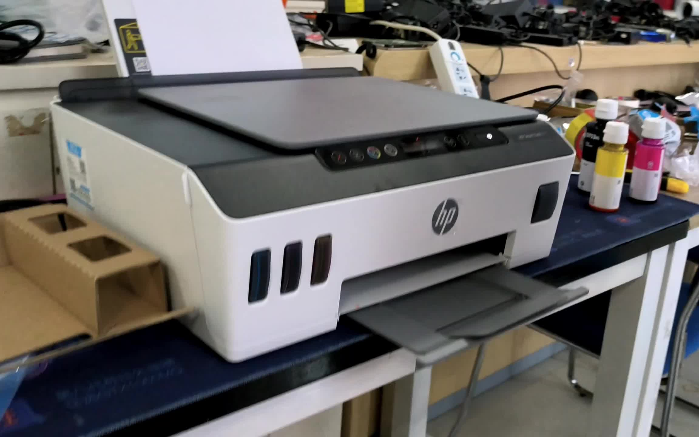 惠普 tank 530打印机 安装实录 汽车有坦克 打印机也有坦克