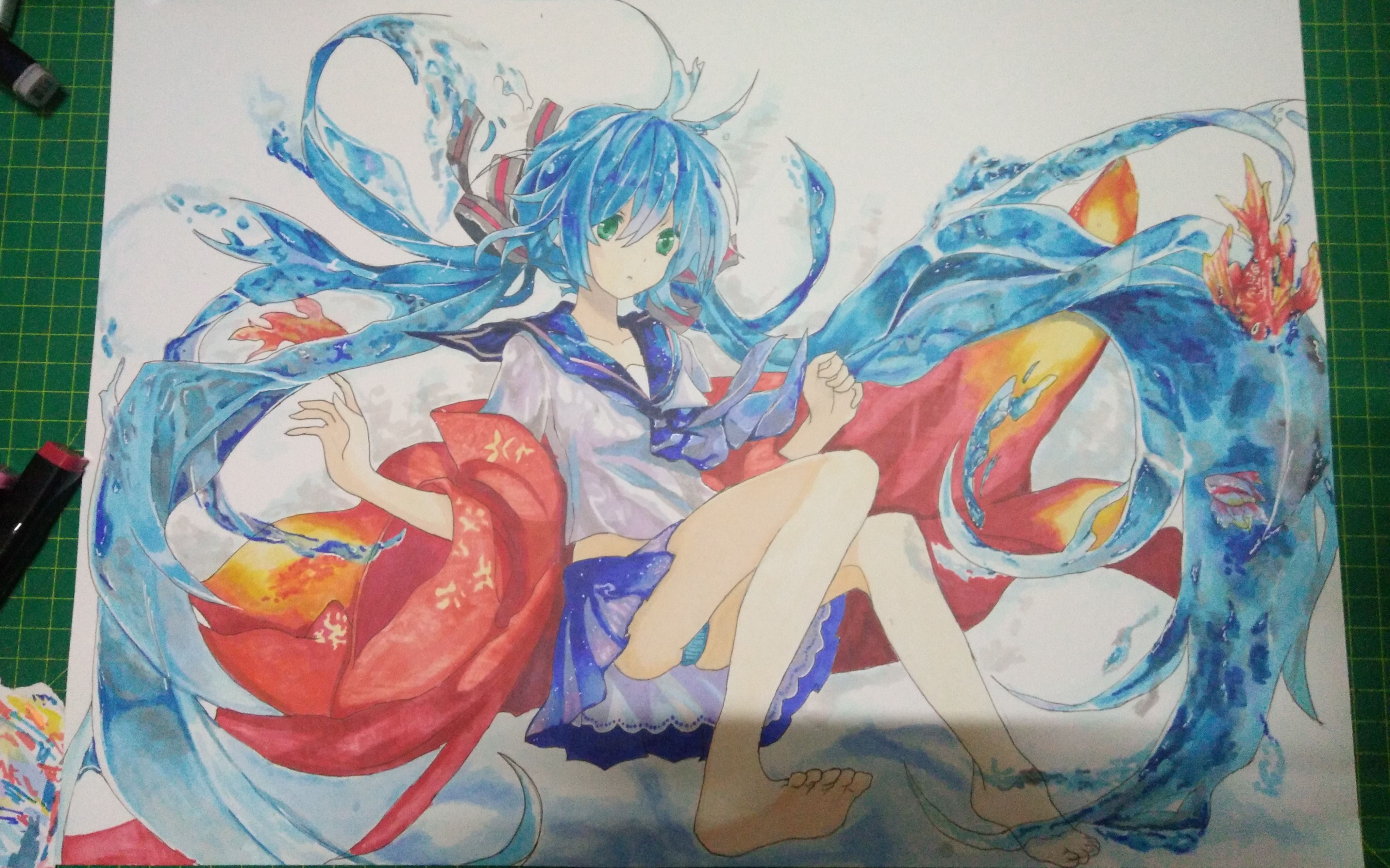 【手绘】水初音