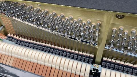 KAWAI卡瓦依钢琴K-300ATX2-F裸琴开箱内部测评-哔哩哔哩