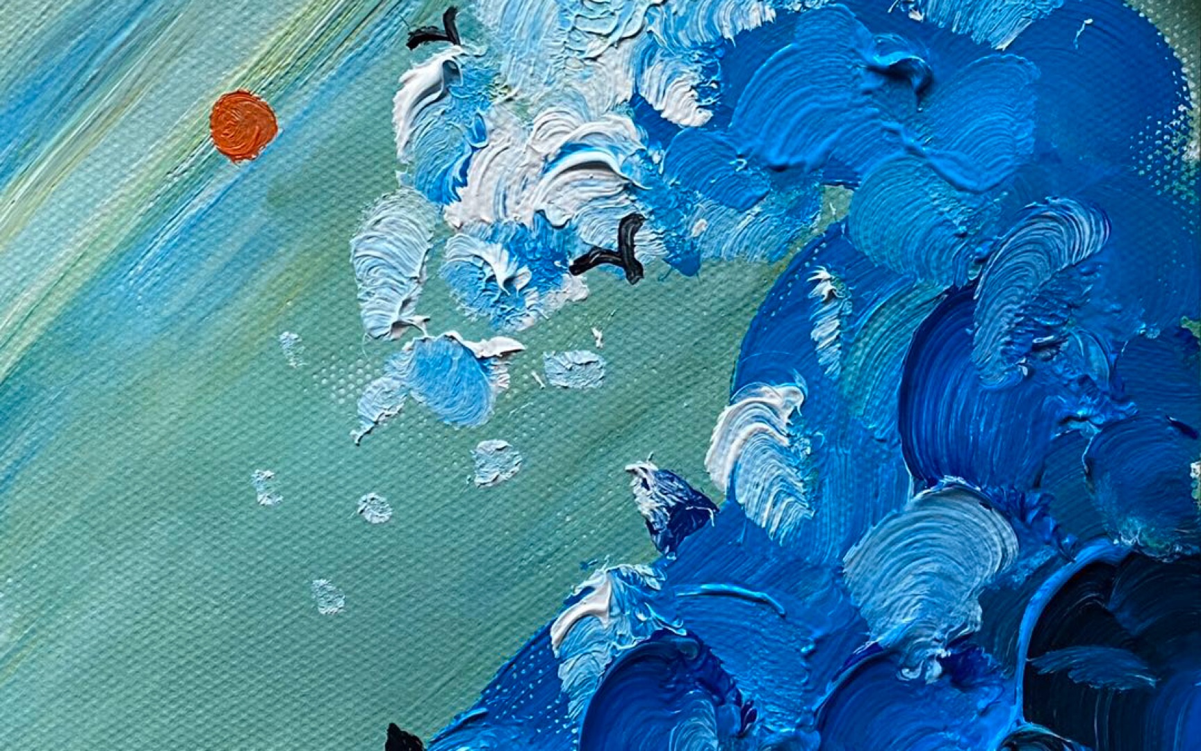 夏加儿艺术第31节艺术练习课堂 蓝色浮世绘>适龄7