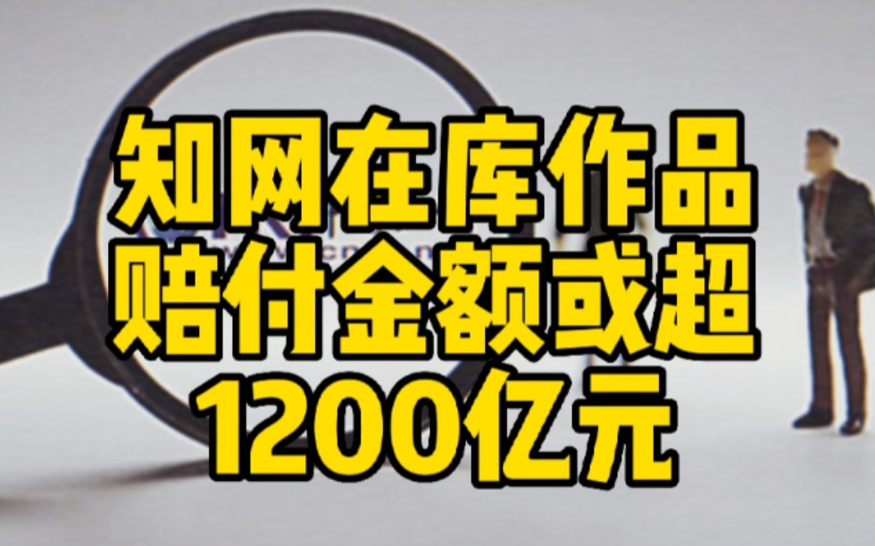 知网在库作品赔付金额或超1200亿哔哩哔哩bilibili