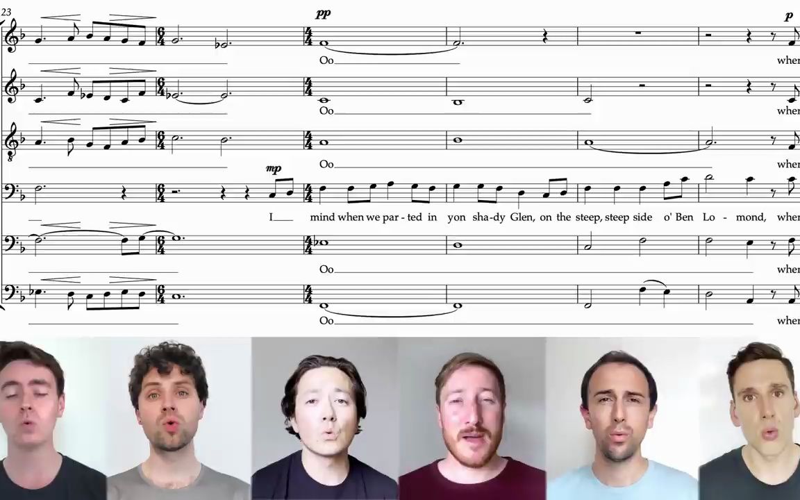 [图]Loch Lomond （arr. David Overton）- The King's Singers