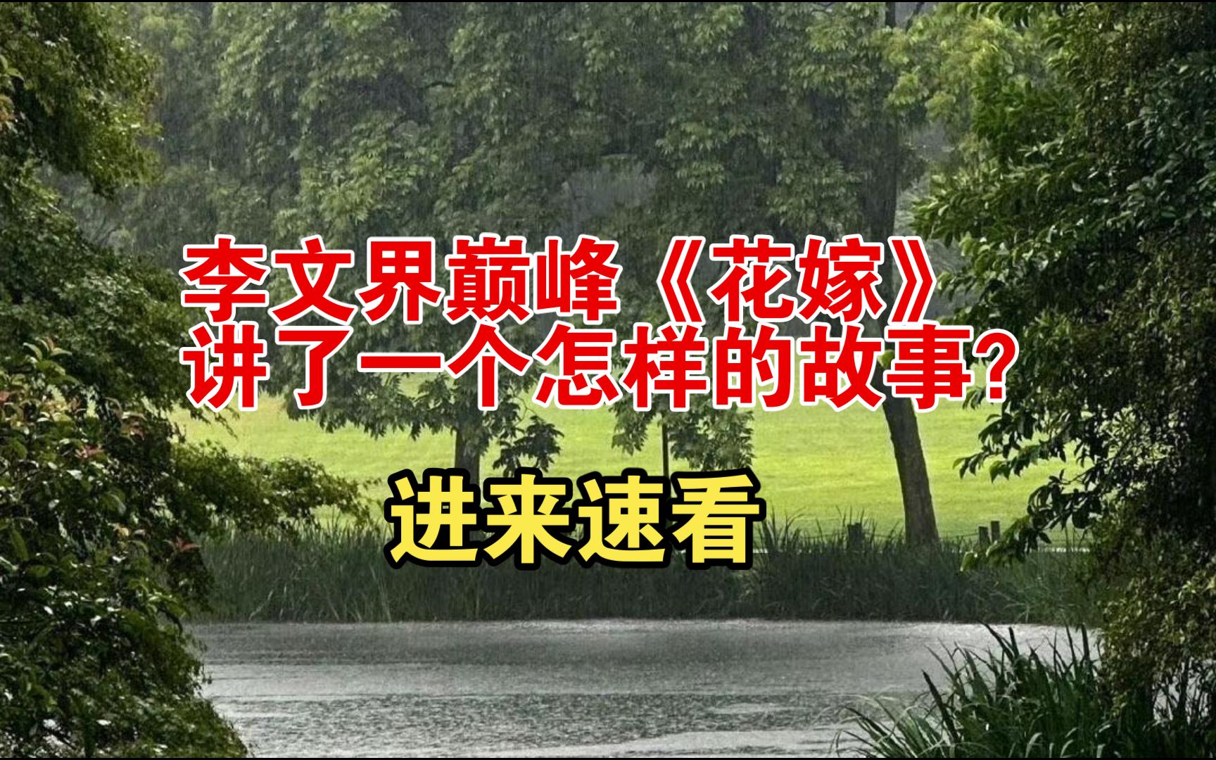 被誉为李文界巅峰的《花嫁》讲了一个怎样的故事?哔哩哔哩bilibili