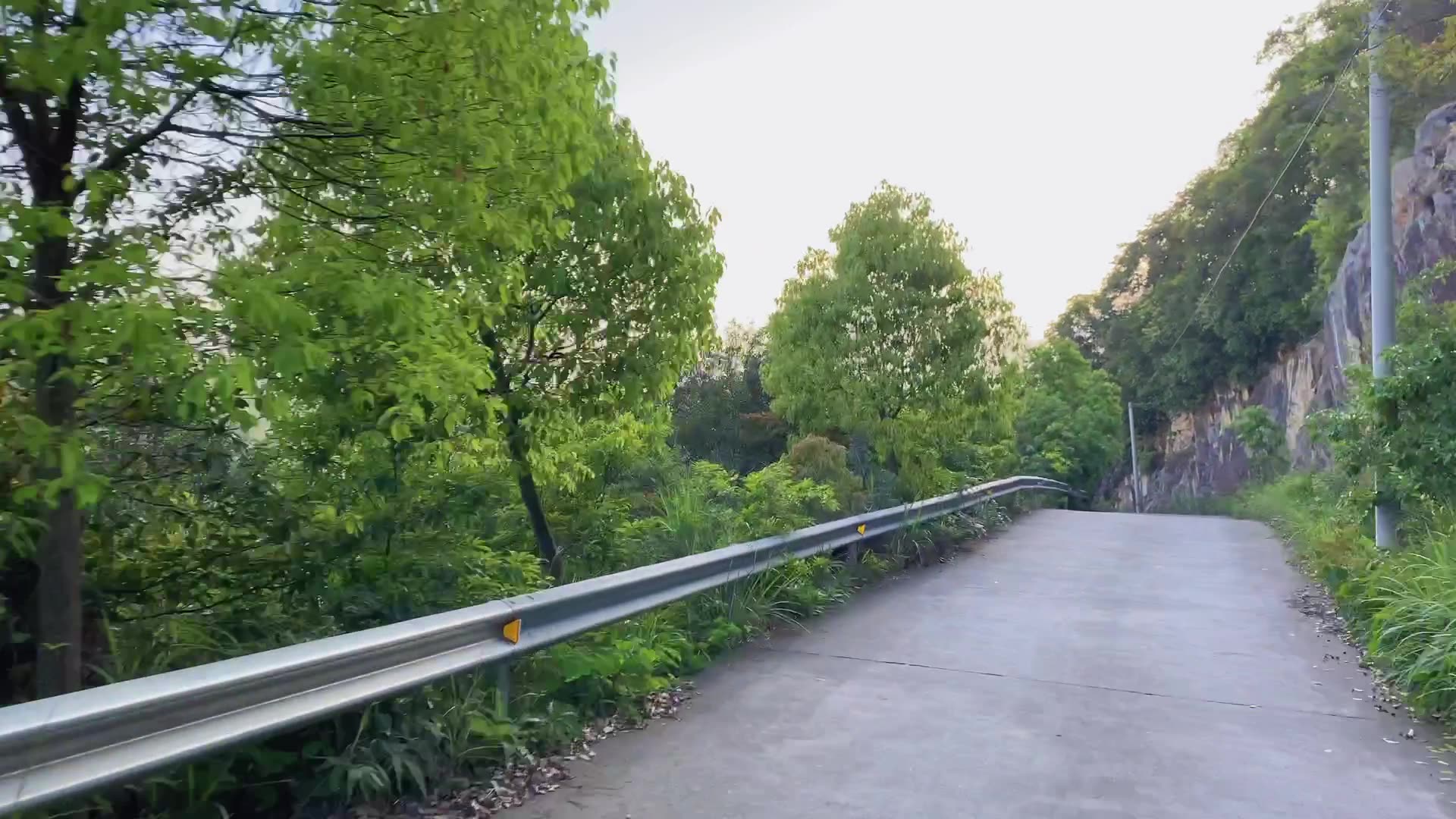 樂清市北白象鎮最高峰茗山山頂下山沿途風景