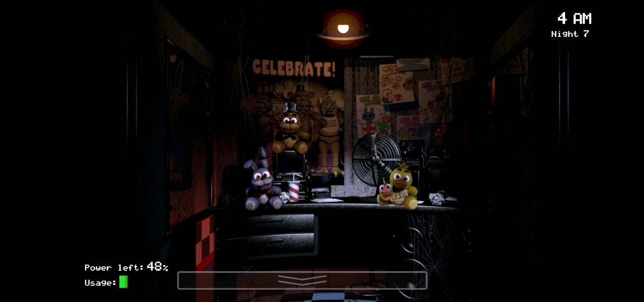 【游戏名:玩具熊的午夜后宫1】假如在fnaf一代中等邦尼和奇卡已经进门