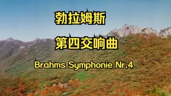 Download Video: 醉佳古典音乐！勃拉姆斯 第四交响曲 指挥大师布鲁诺 瓦尔特！Brahms- Symphony  No.4  in E minor  Op.98