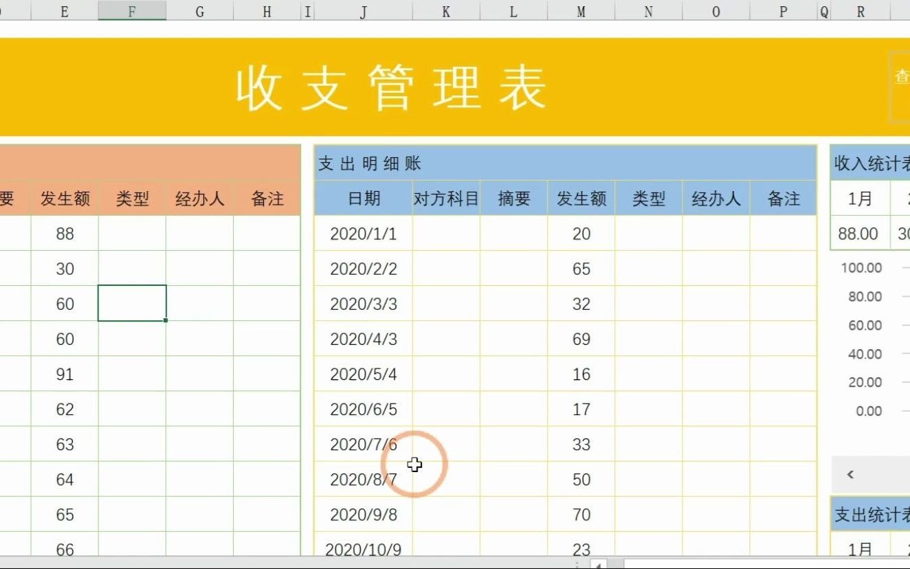 财务收支管理表哔哩哔哩bilibili