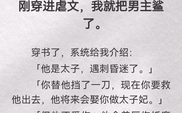 刚穿进虐文,我就把男主鲨了.穿书了,系统给我介绍:「他是太子,遇刺昏迷了」「你替他挡了一刀,现在你要救他出去,他将来会娶你做太子妃」「但...